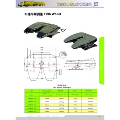 Truck Fifth Wheel Plate Semi-Trailer Fifth Wheel for Trailer